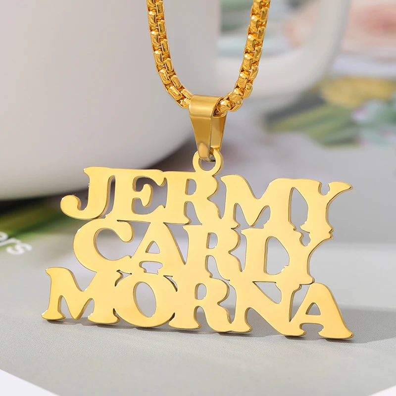 Ожерелье цепочка с толстыми бусинами под заказ колье из нержавеющей стали