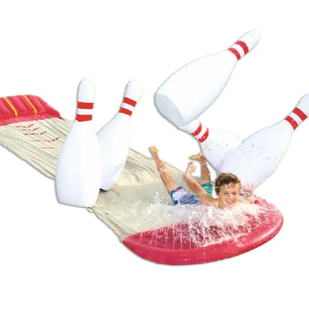 Двойная водная горка для боулинга детские водные горки газона летний бассейн