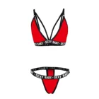 Сексуальное Нижнее Белье для женщин, сексуальный комплект, бюстгальтер, трусики с буквенным принтом, Нижнее Белье, стринги, женское Нижнее Белье, женская одежда, Нижнее Белье