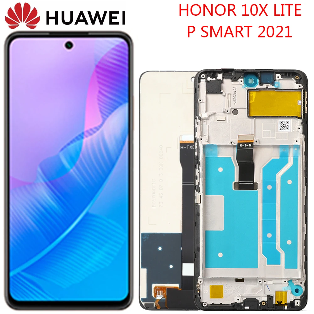 

ЖК-дисплей 6,67 дюймов для Huawei Honor 10X lite X10 lite DNN-LX9 Y7A, оригинальный дисплей с дигитайзером сенсорного экрана для Huawei P Smart 2021