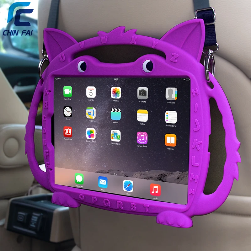 Чехол с лисой для iPad Pro 11 силиконовый чехол ремешком автомобиля безопасный