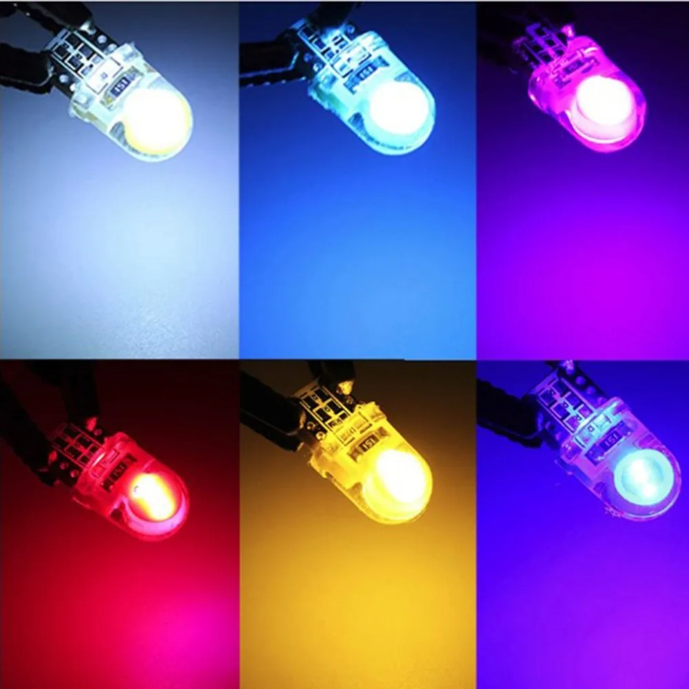 

Car Led Bulb T10-cob Width Lamp Silicone Crystal Lamp