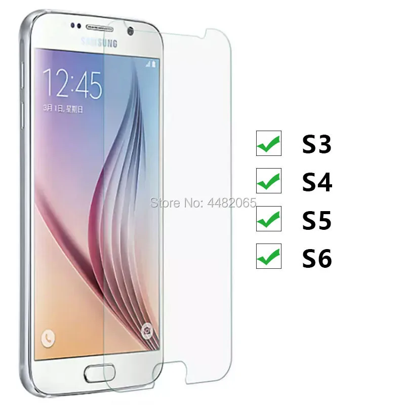 2 шт. защитное стекло HD для Samsung S7 S6 S5 S4 S3 S2 закаленное на Galaxy S 7 6 5 4 3 s 5s Защитная