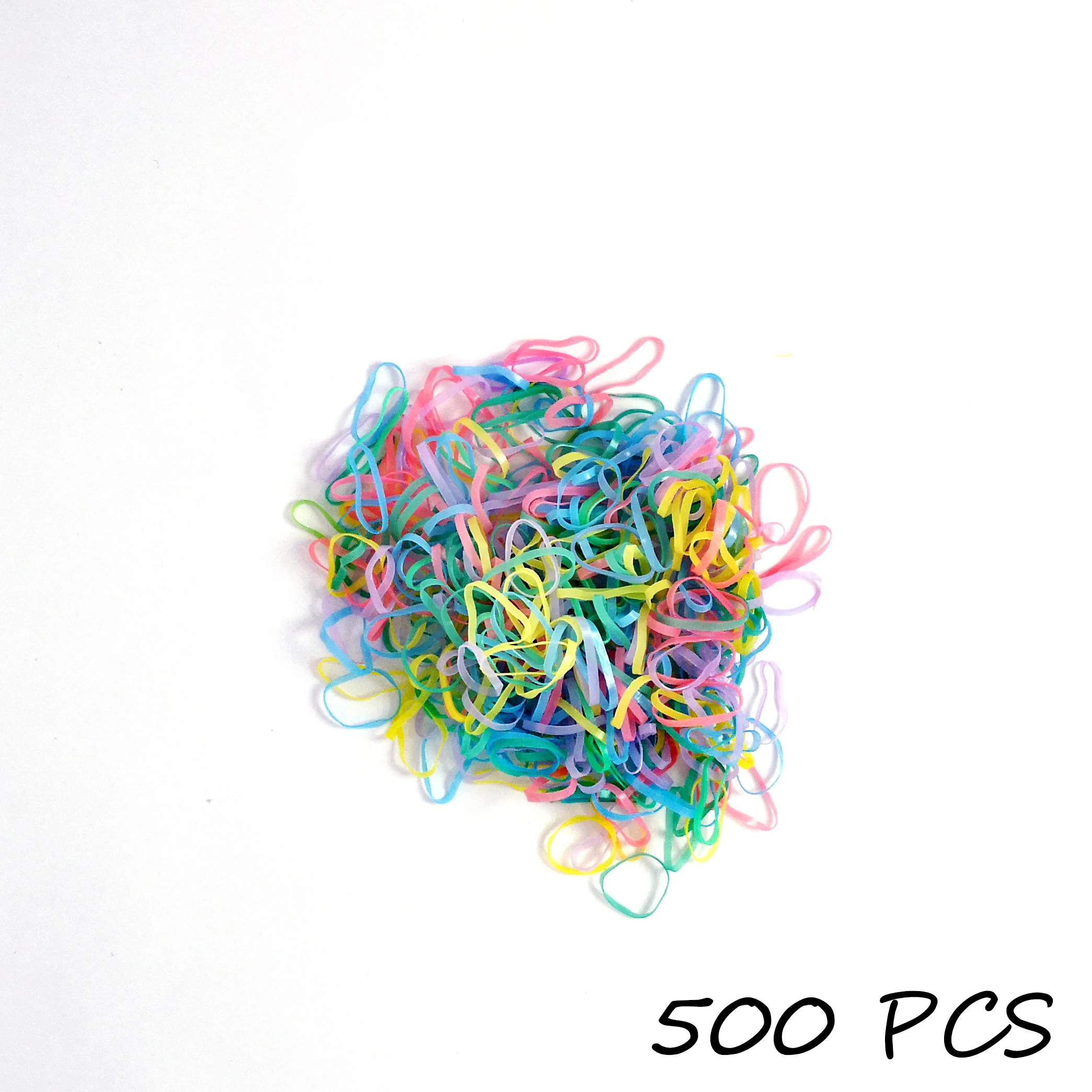 Резинки для волос Разноцветные девочек Одноразовые эластичные резинки Детские