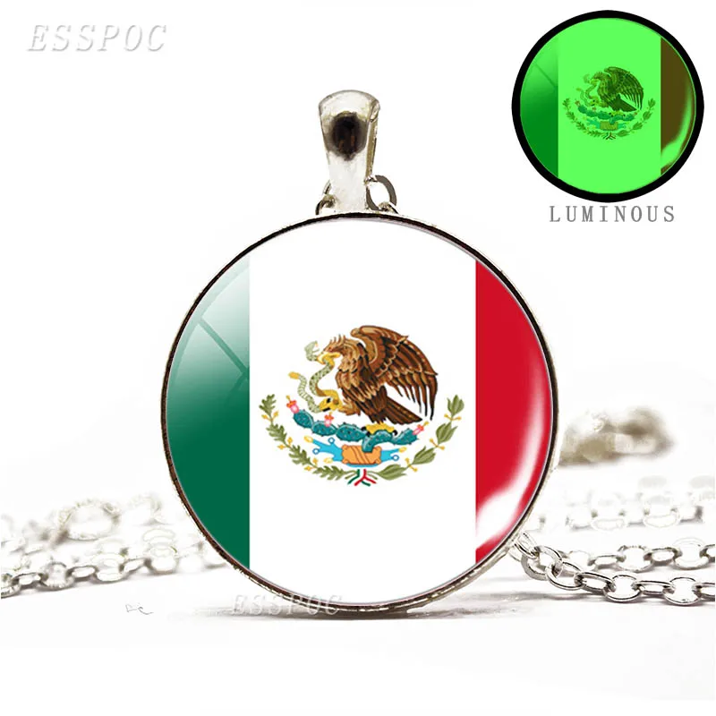 Светящееся в темноте ожерелье с национальным флагом Северной Америки канадской