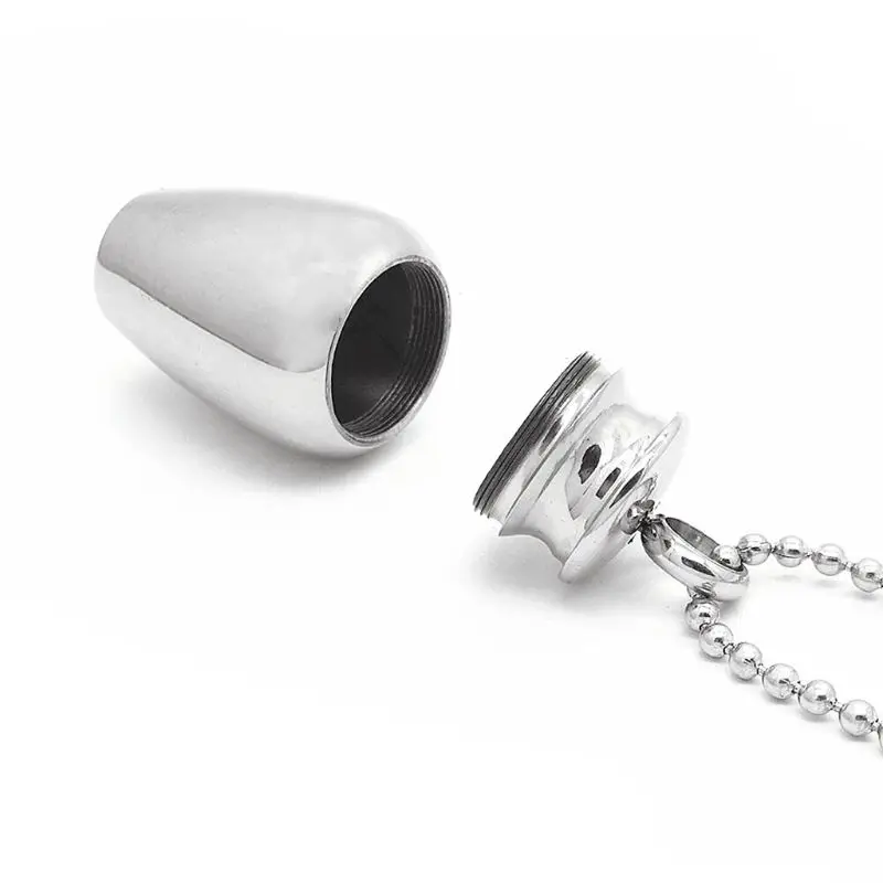 Pet Ashes Cylinder Memorial Urn Necklace Stainless Steel Cremation Jewelry For Cat Dog | Дом и сад