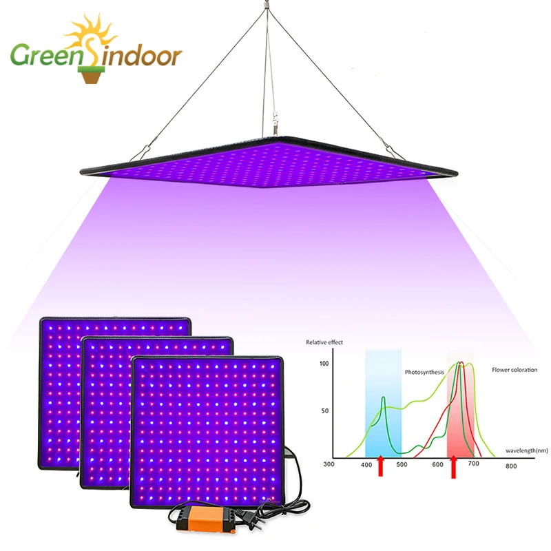 Гроу тент 500W Светодиодный Grow светильник полный спектр Фито лампы для растений в