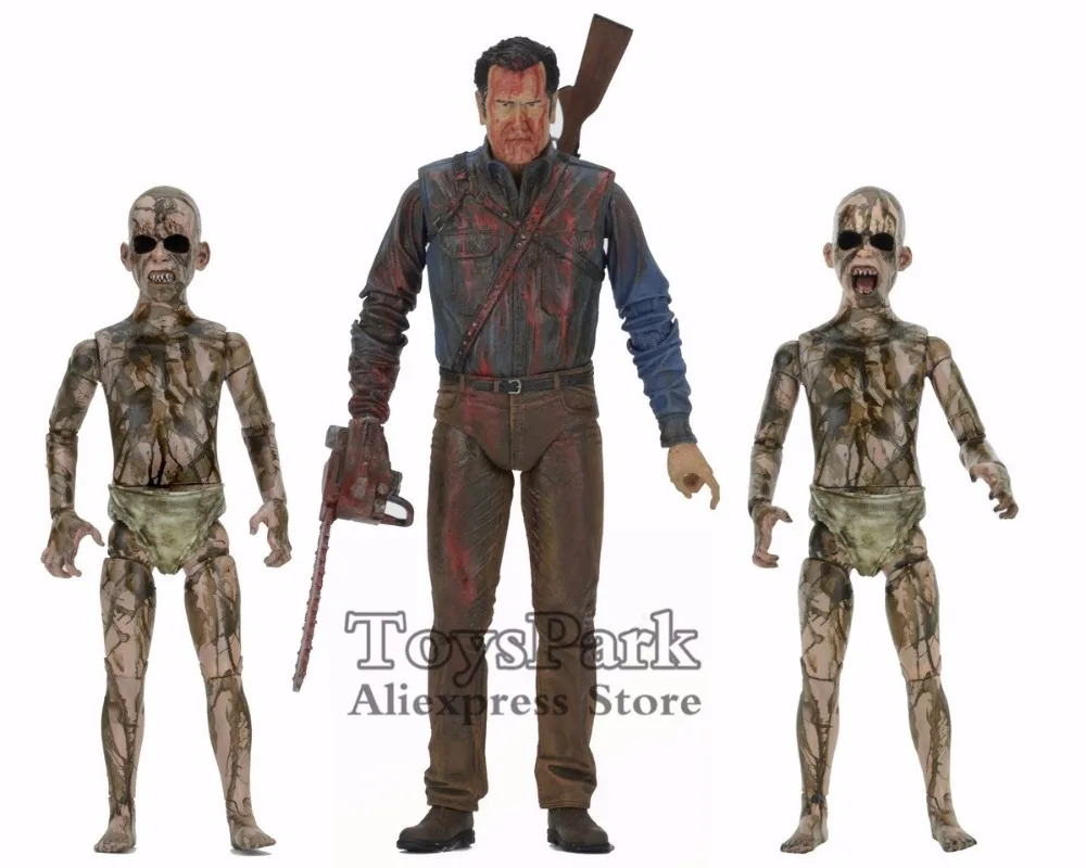 Оригинальный NECA фильм кровавый пепел vs демон спенок 3 пакета 7 &quotМасштаб фигурки