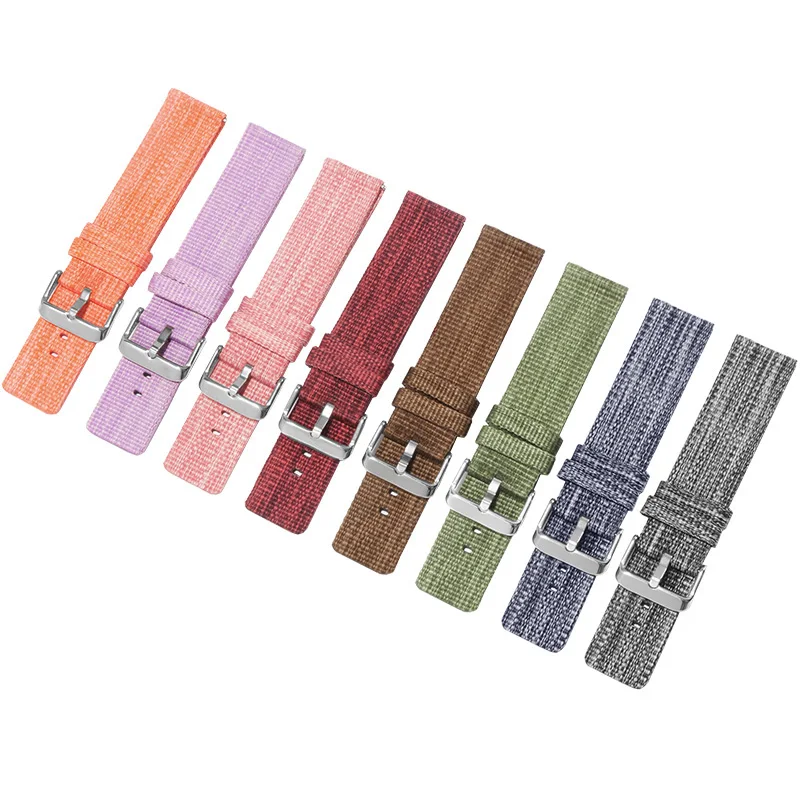 

Quick Release Thickened Nylon Strap 18 20 22 24mm Gray Blue Red Pink Purple Bracelet Suitable for Huawei Watch GT2 Pro