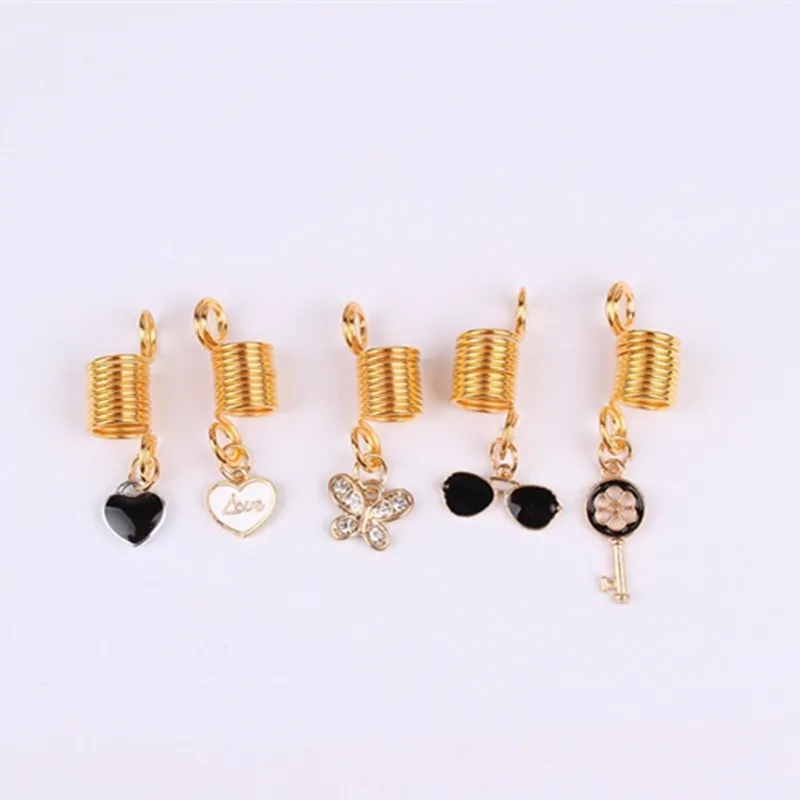 Кольцо для волос дреды аксессуары бисер дредов Бисер плетения женщин Золотая