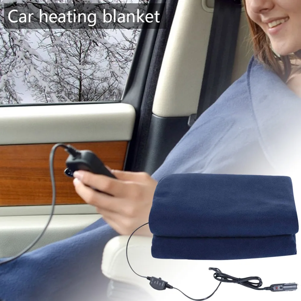 Car Supplies Winter Hot Grid Fleece 12V 45W Car Constant Temperature Heating Blanket Car Electric Blanket