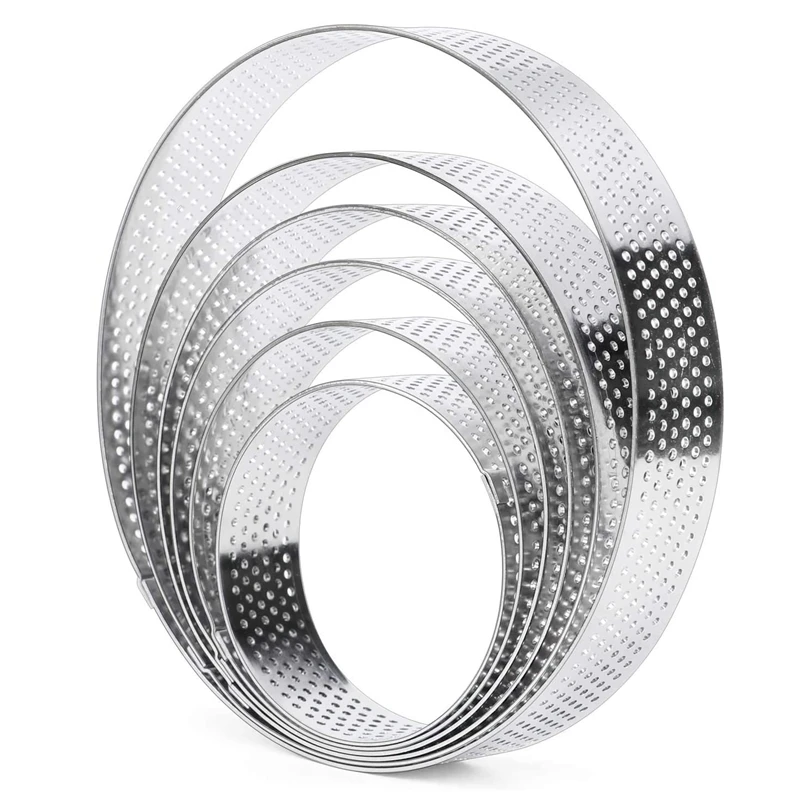 6 различных размеров Tart кольцо Нижняя башня пирог формы выпечки инструменты