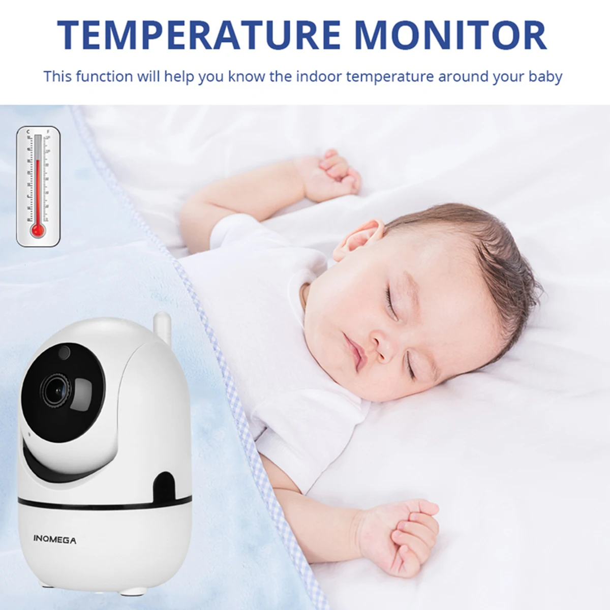 INQMEGA камера безопасности с собственным монитором 4 3 дюймов 1080P IR HD детские
