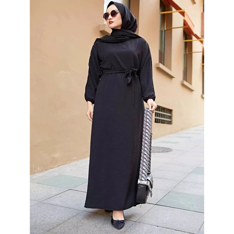 Mubarak Abaya Дубай, Турция мусульманское хиджаб платье кафтан мусульманская одежда Abayas платья для женщин Robe Musulman Femme Vestidos S494