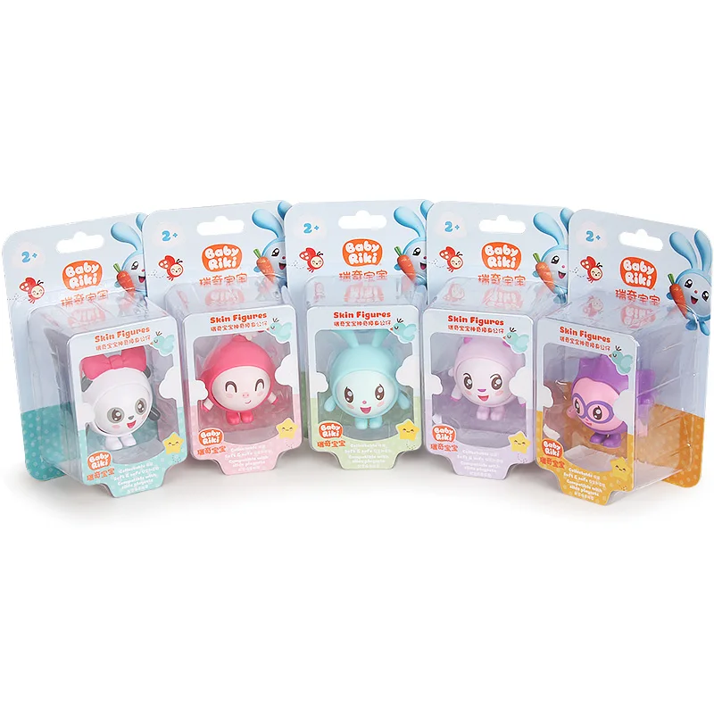 Русская мультяшная игрушка Детские игрушки Riki фигурки кролик панда Куклы