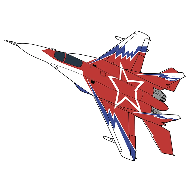 

Rulemylife Russian jet fighter vinyl creativity stickers for Passat B6, Lada, car decoration