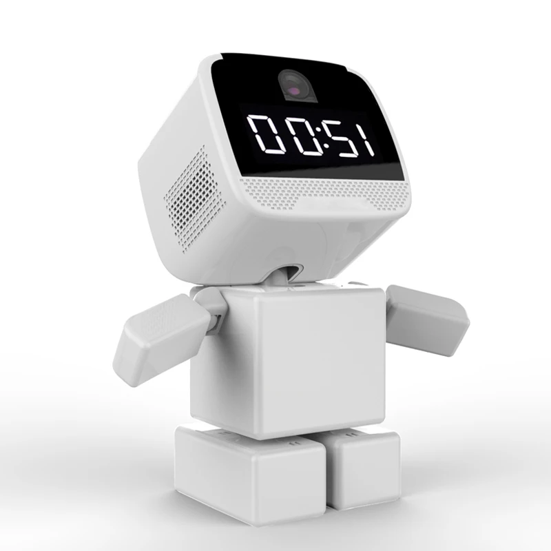 

2MP Home Security Square Block Robot 1080P IP Camera With Clock Function Wireless WIFI Camera Baby Monitor Surveillance Camera