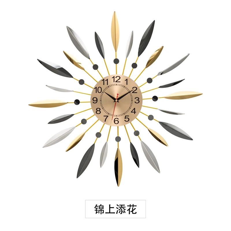 

Luxury Large Wall Clock Abstract Metal Simple Creative Home Modern Design Wall Clock Decoracion Hogar Living Room Decor DA60WC