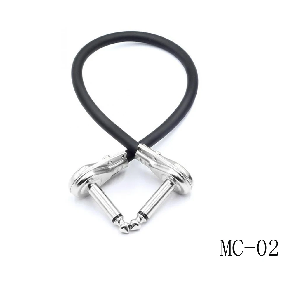 1 шт. 15 см/30 см гитарная педаль эффектов инструмент патч кабель 1/4 &quotсеребряный