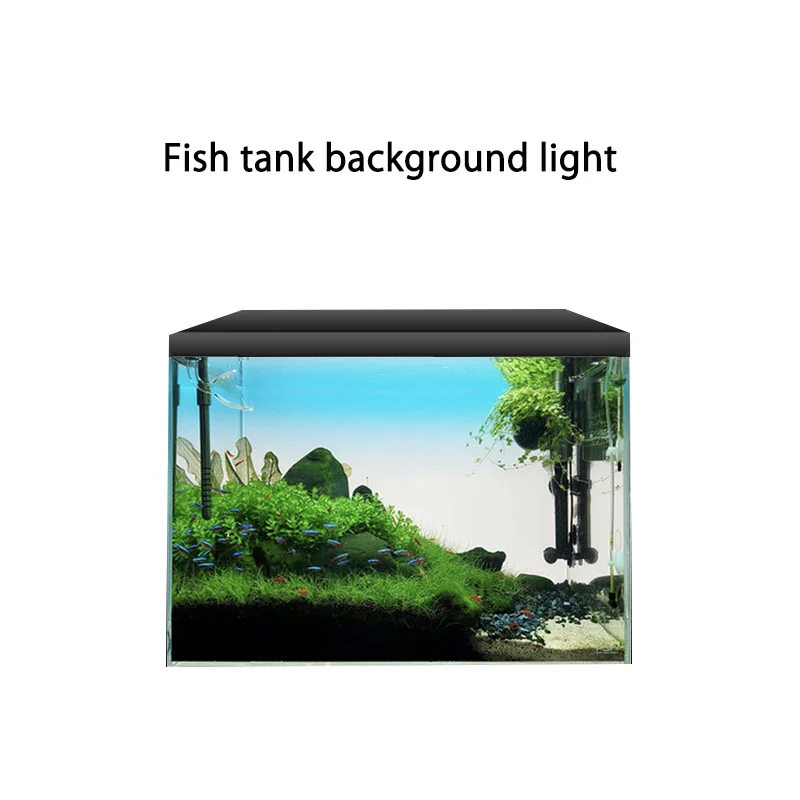 Tablero emisor de luz LED RGB para pecera, luz de fondo de PVC para acuario, planta de agua, placa gu&iacute;a de luz acr&iacute;lica, difusor de PC-3