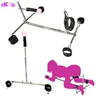 Наручники для БДСМ, кожаные наручники, выдвижной фаллоимитатор