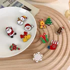 Модный металлический Снежинка Дерево Лось значок для пожилых женщин милые аксессуары для рождественской вечеринки