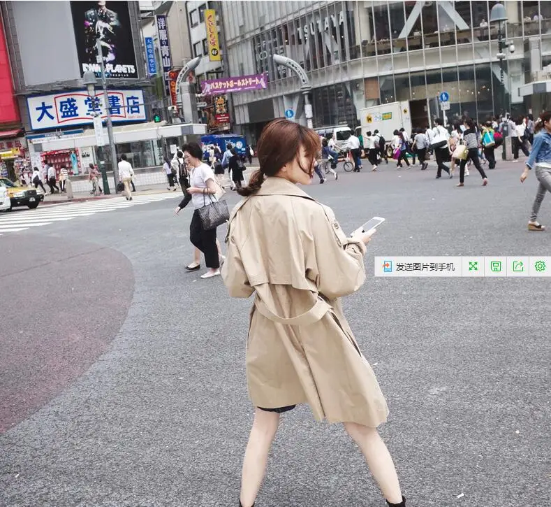 The 2019 new European station women's clothing student Mori is a small Yamamoto thin windbreaker in the long very fairy coat | Женская