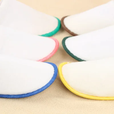 

20 Pairs Hotel Travel Spa Disposable Slippers Home Guest Hotel Slippers Blue White Red Pink Yellow