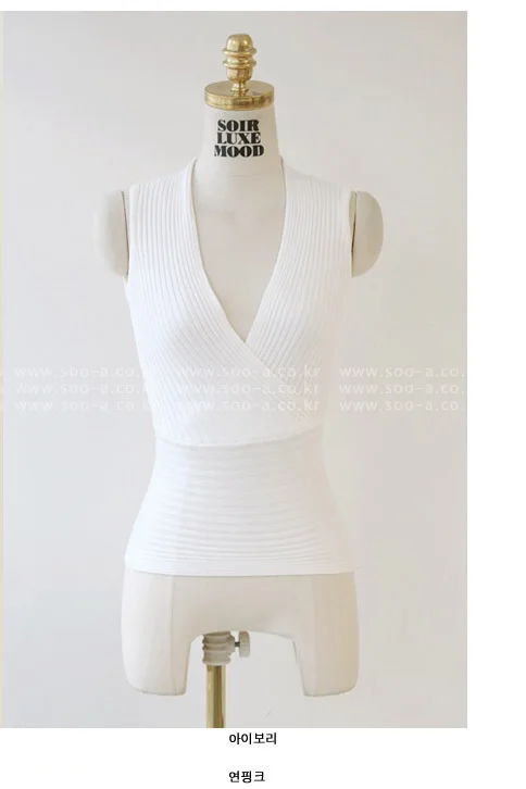 Atacado de roupas femininas 2020 женский свитер Ночной клуб жилет трикотажные топы с глубоким