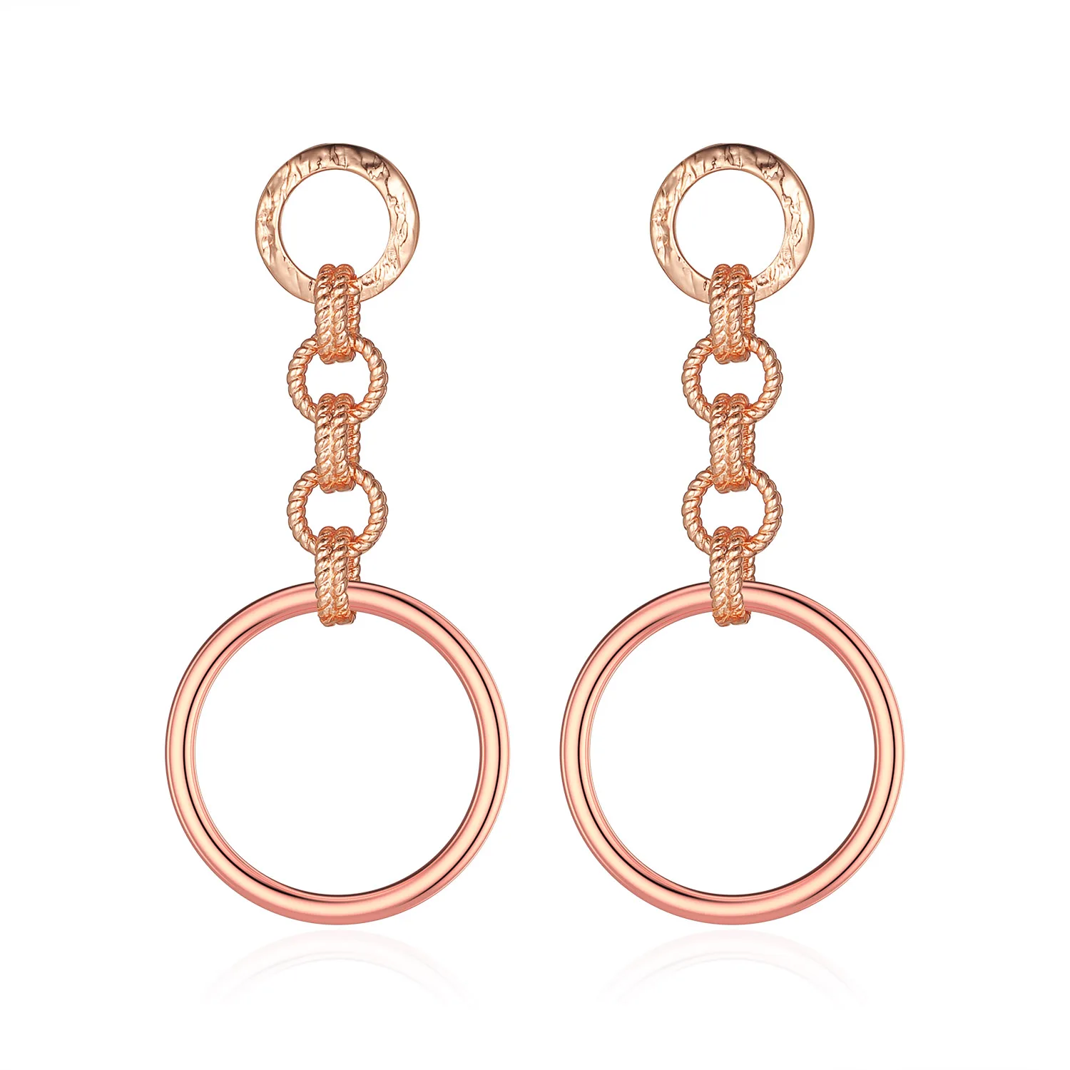 

Fashion Earrings Punk Simple Gold Silver Color Long Section Tassel Pendant Size Circle Earrings For Ladies Gifts Wholesale