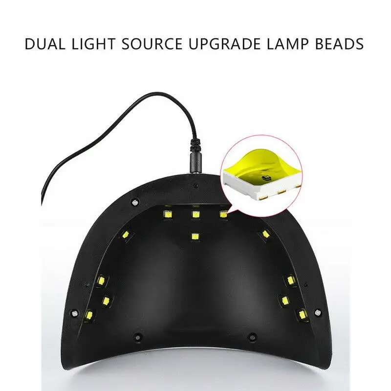 

36W UV LED Lamp Nail Dryer Curing All Gel Polish Drying UV Gel Smart 30s 60s 90s Timing Nail Art Tools For Manicure Tools