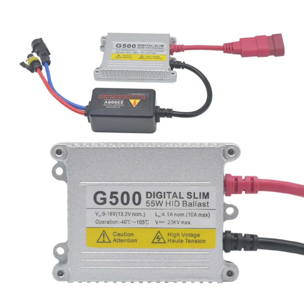 AC 55 Вт H4 ксеноновая лампа цифрового металлического подшипника Комплект ballast HID H7 H1