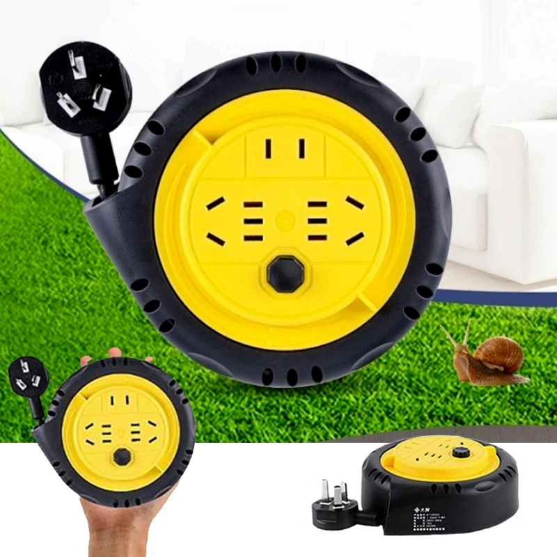 

Household Small Wire Spool Moving Snail Dribbling Wire Connector Socket Lengthened Towing Line Board Reel