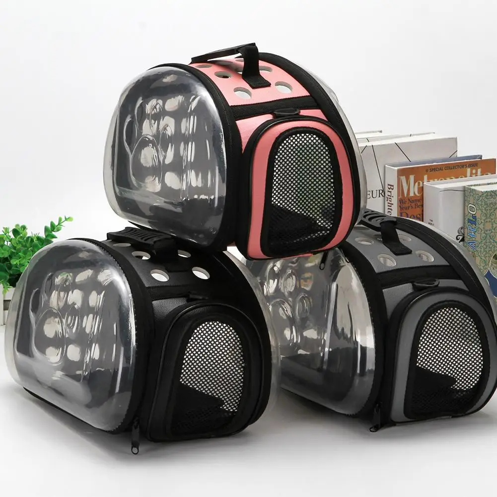 

Portable Foldable Pet dogs Cat Shoulder Bag Transparent Cat Dog carrying Bag Pet Carrier Bag Handbag Pet Carrier Shoulder Bag