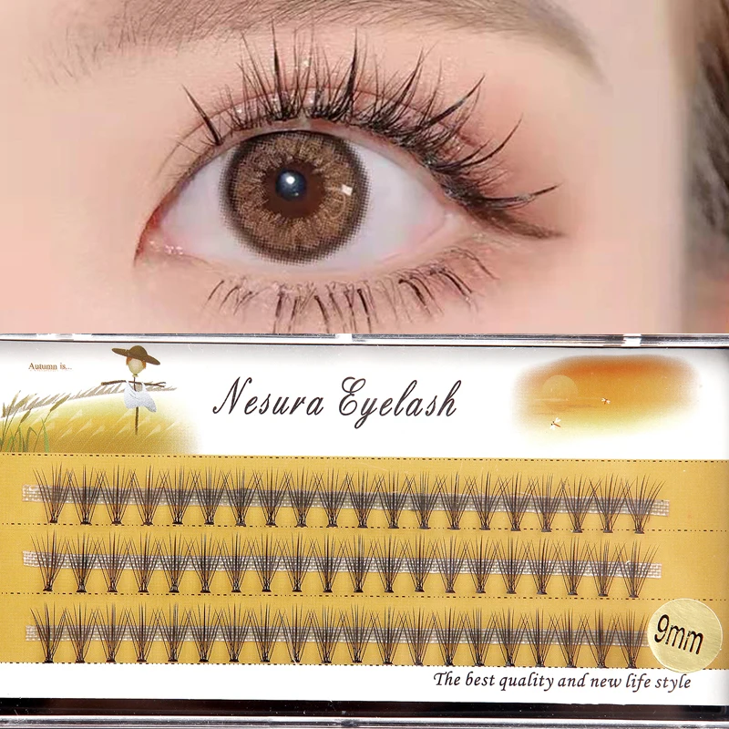 60 шт. ручная работа макияж накладные ресницы профессиональные индивидуальные