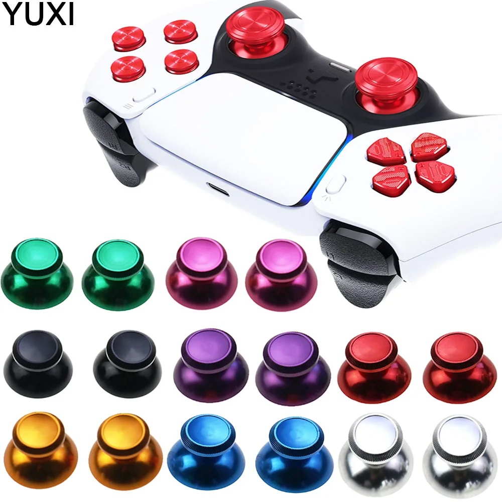 

YUXI 2 шт. для PS5 PS4 Slim Pro для XBOX ONE Series X/S Чехол для аналоговых стиков металлический чехол для стиков