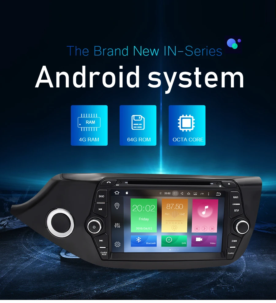 Ips экран Android 9,0 автомобильный Радио gps навигация Мультимедиа dvd-плеер для Kia Ceed 2012- Авто RDS Аудио wifi стерео 4G ram