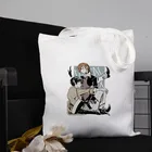 Большая пляжная сумка Bungo для женщин с изображением бродячих собак 2021 аниме сумка-шоппер на пояс дешевые сумки с верхней ручкой органайзеры для магазина чемоданов