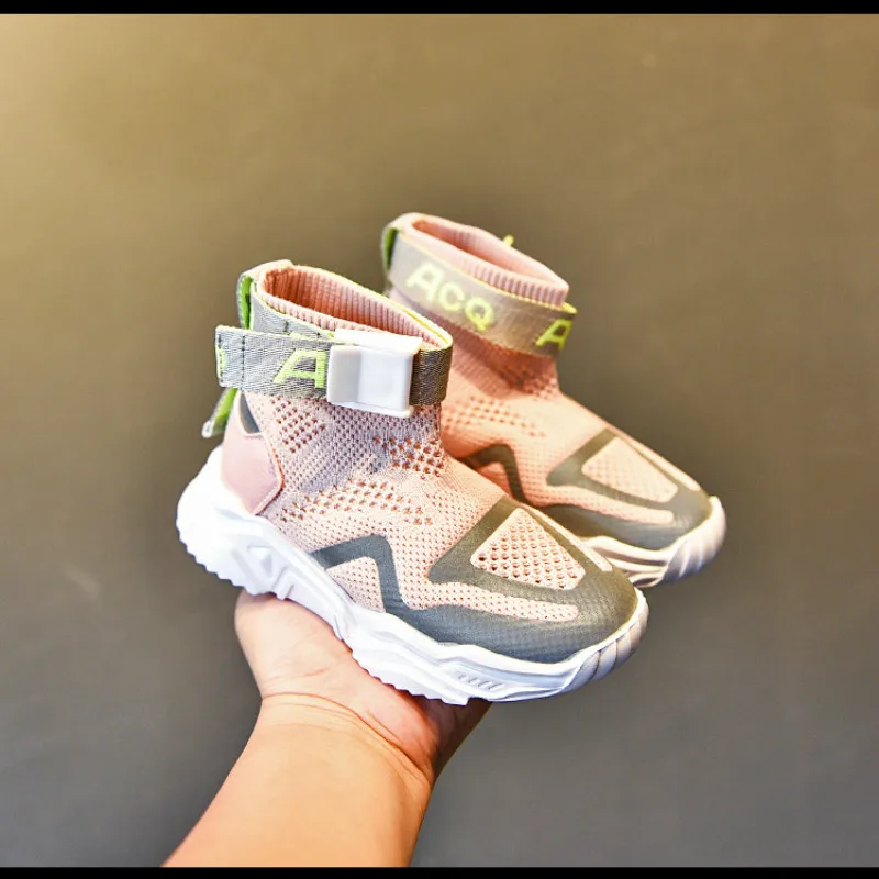 Новинка Детские кроссовки дышащая детская сетчатая обувь для девочек