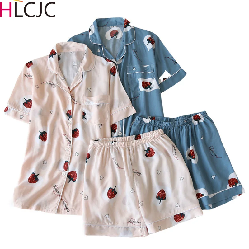 Новинка Пижама для женщин домашняя одежда отдыха с коротким рукавом пижама