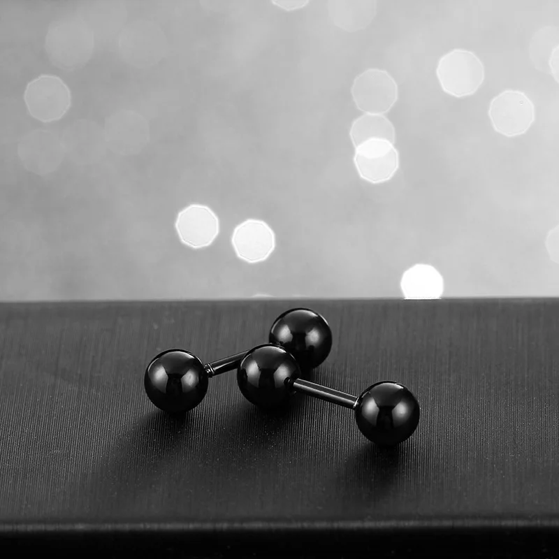 2 шт. модный мужской пирсинг в стиле панк серьги Пусеты Из Нержавеющей Стали