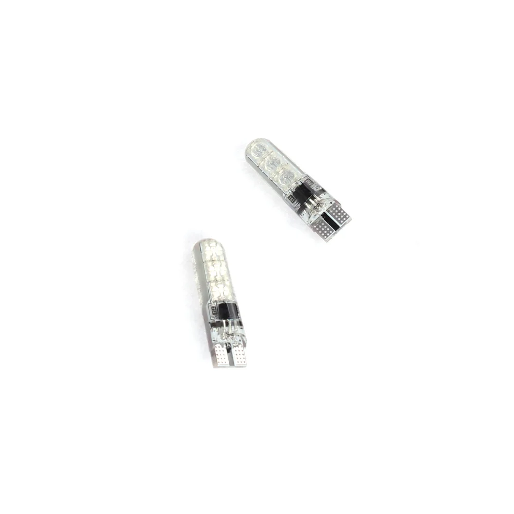 

2PCS T10 LED Car Lamp 5050 SMD Colorful LED RGBW Interior Light License Plate Lights Side Light Turn Signal Light Strobe Car LED