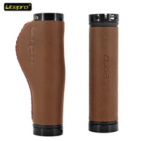 litepro bicycle grips pu leather handlebar cover bilateral locked bmx road mountain bike comfortable handle cover cycling parts
