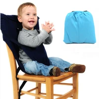 portable baby seat kids chair travel foldable washable infant baby lunch dining cover seat safety belt feeding cotton high chair