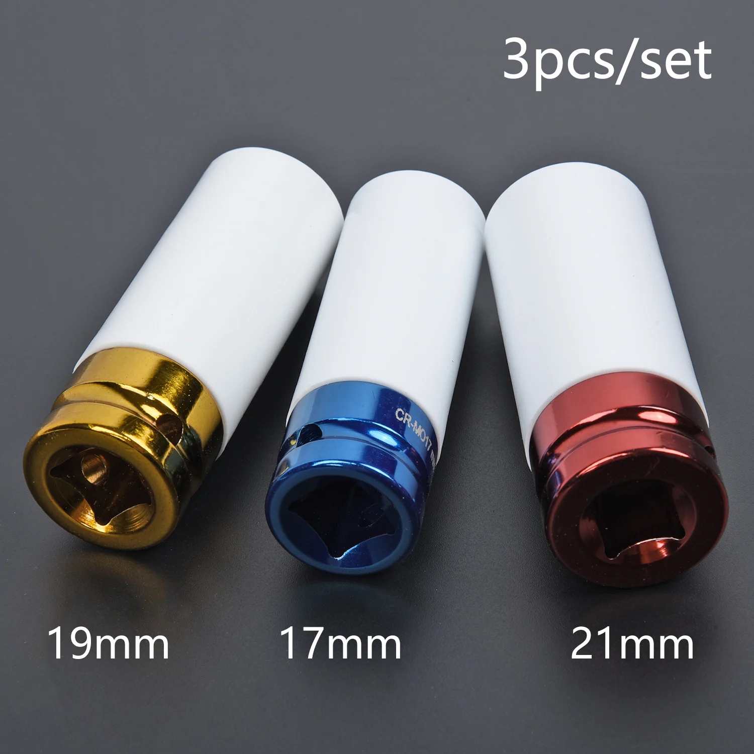 3 шт. набор гнезд для колесных гаек грузовик хромированное покрытие защита шин