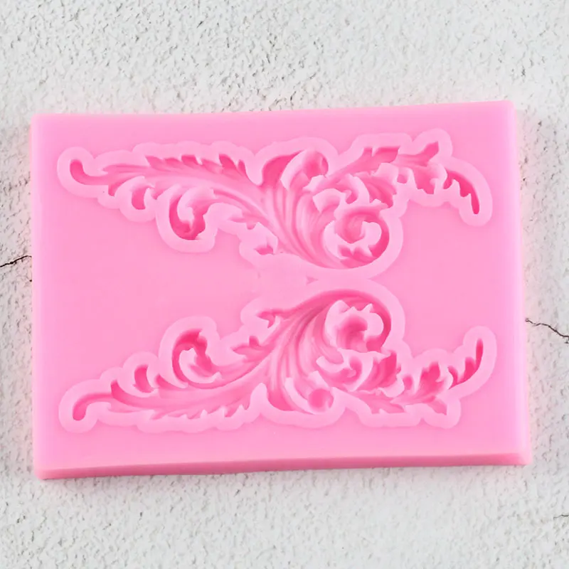 Рельефная силиконовая форма сделай сам листья кекс Топпер искусственная глина