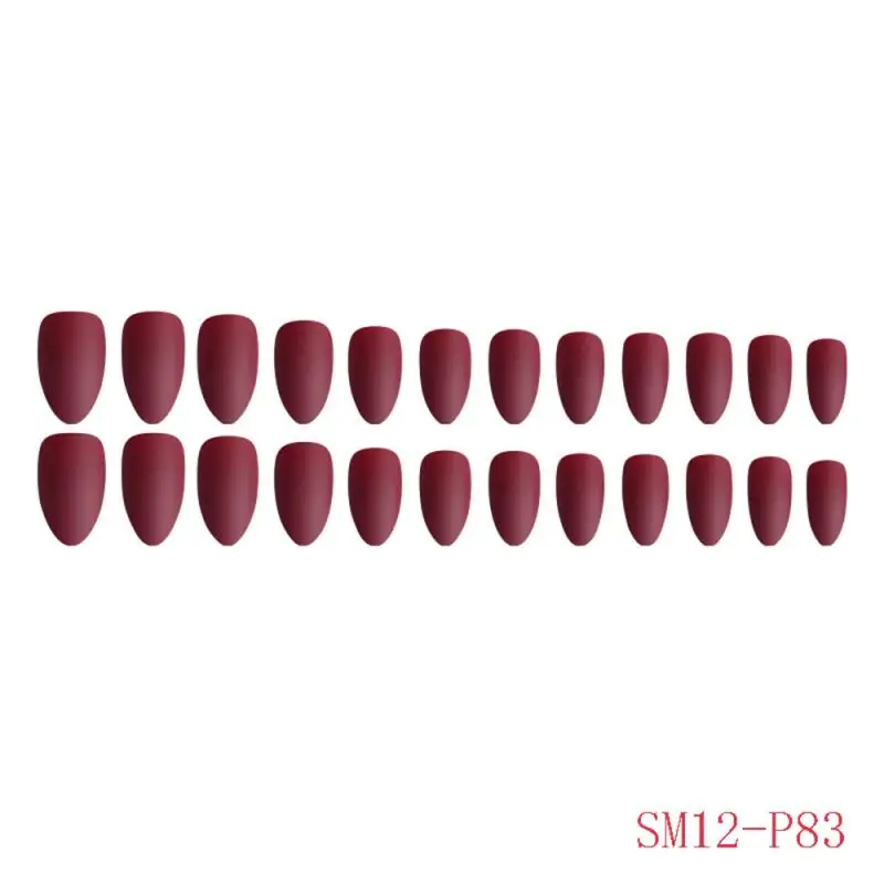 24 шт. искусственные накладные ногти сделай сам лак матовые Ложные Типсы для