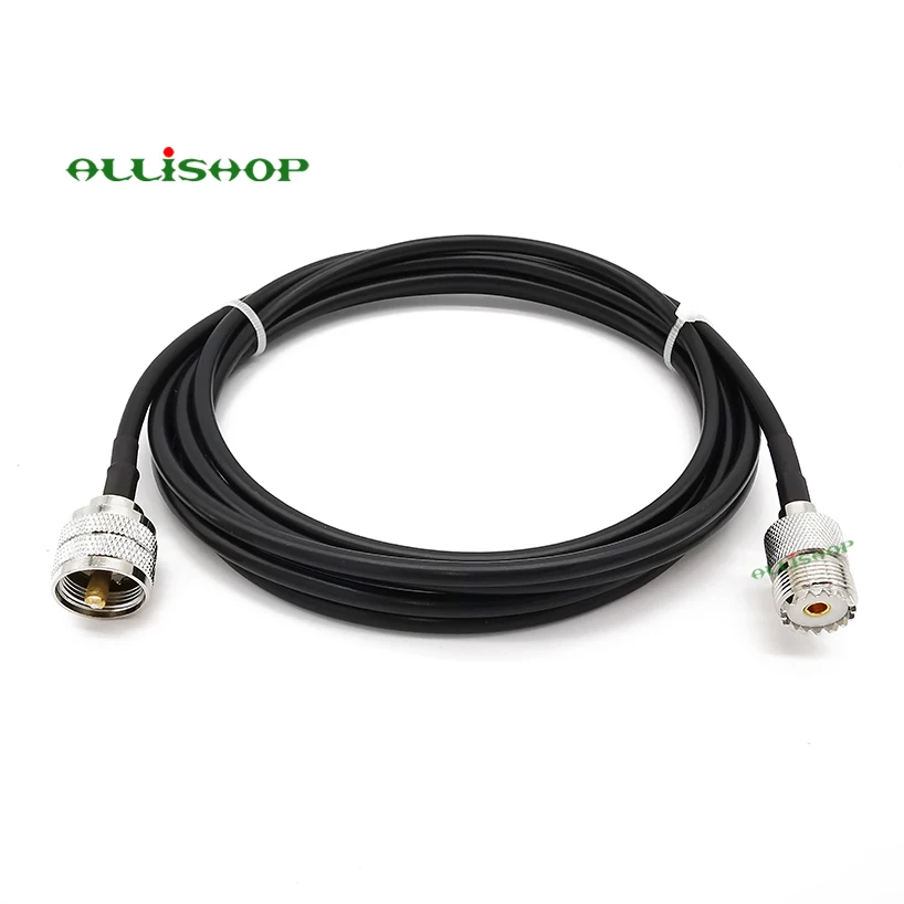 UHF PL259 штыревой к Женский свиной хвост LMR195 ручной Радиочастотный кабель СВЧ