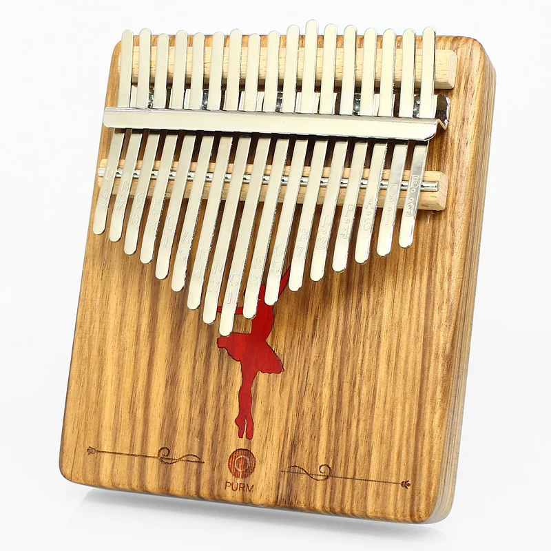 PURM 17 teclas Kalimba africano de madera maciza dedo pulgar Piano Sanza Mbira Caliba tocar con guitarra Instrumento musicales | Спорт и