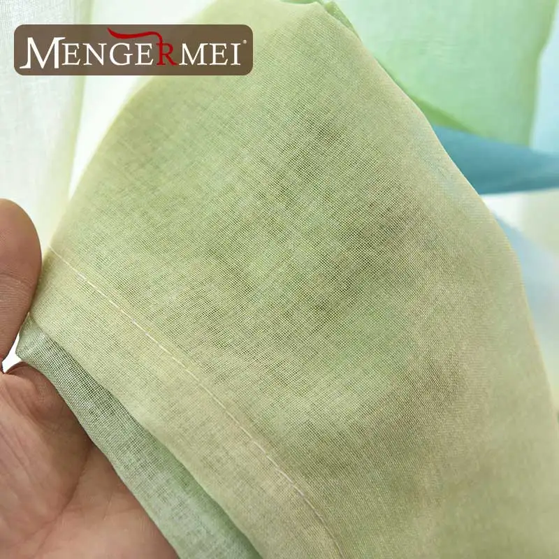 MENGERMEI, цветная Радужная занавеска для гостиной, столовой, простая Тюлевая оконная занавеска, s для спальни, Современная комната, занавески, 202